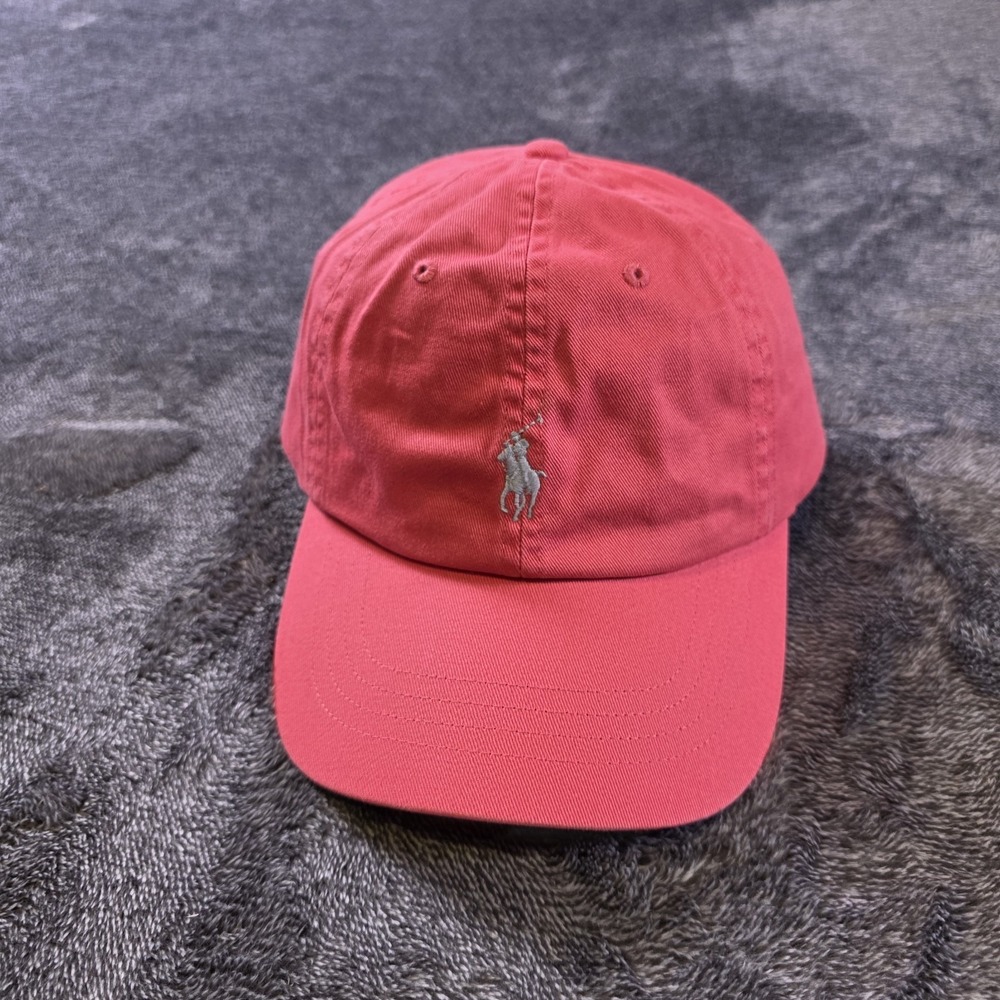 Polo Ralph Lauren Iconic Chino Ball Cap Hat Pale Red OS‎ Unisex